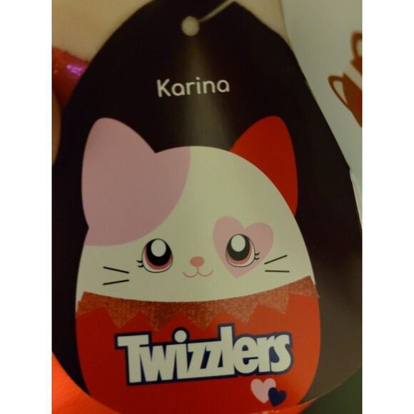 Squishmallow 2022 Twizzlers Scented Valentines Day Karina The Cat 12" Brand New - Picture 6 of 9